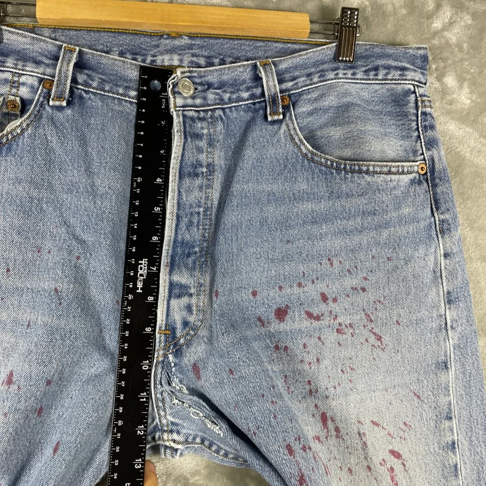 Vintage Levis 501 Jeans Mens 38x30 fits 37 Paint Splatter Distressed Made in USA
